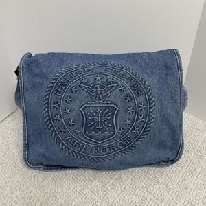 Vintage Tyca Denim United States Air Force Messenger Bag Made In USA **READ**